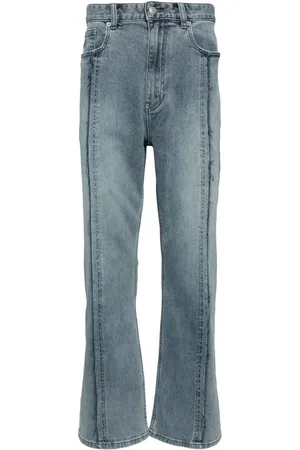 Izzue Jeans rectos con costuras expuestas