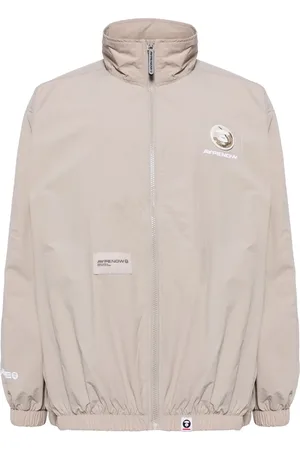 A Bathing Ape Chamarra con cierre y aplique del logo