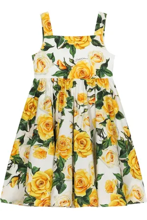 Dolce & Gabbana Vestido con rosas estampadas