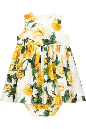 Dolce & Gabbana Vestido con rosas estampadas