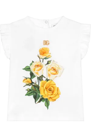 Dolce & Gabbana Playera con rosas estampadas