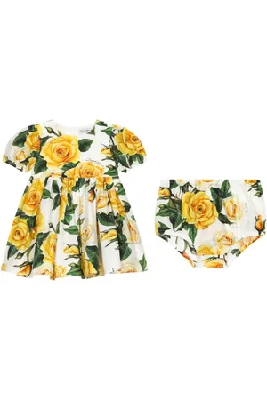 Dolce & Gabbana Set de vestido con rosas estampadas