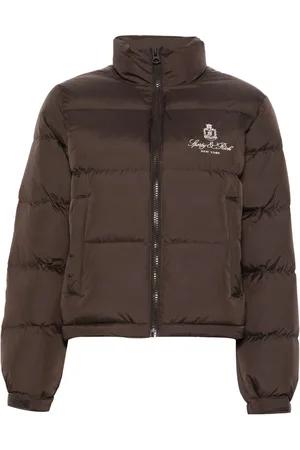 Sporty & Rich Chamarra capitonada con logo bordado