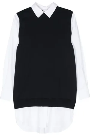 SEMICOUTURE Vestido con diseño a capas