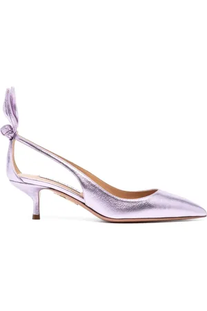 Aquazzura Zapatillas Bow Tie con tacón de 50mm