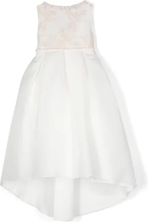 LA STUPENDERIA Vestido midi con bordado floral