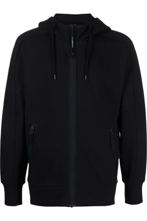 C.P. Company Hoodie con cierre y detalle Goggles
