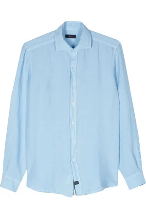 FAY Camisa con cuello italiano