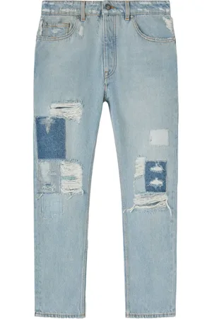 Palm Angels Jeans rectos con detalles rasgados