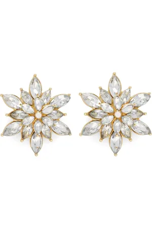 Hzmer Jewelry Aretes en forma de estrella con apliques de cristal