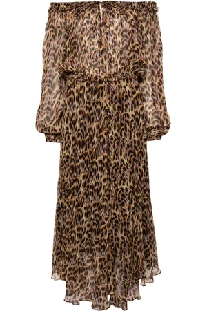 Marant Etoile Vestido largo Volga con estampado gráfico