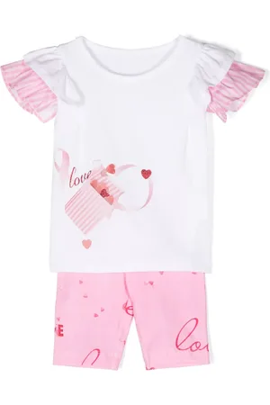 Lapin House Set de shorts con logo estampado