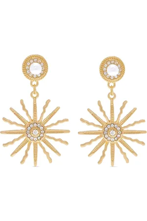 Hzmer Jewelry Aretes con motivo de sol
