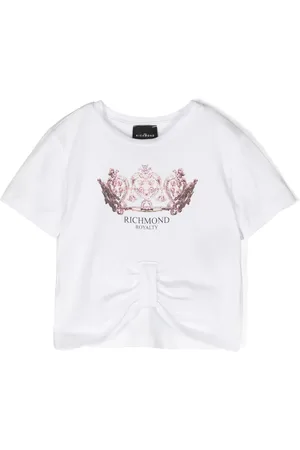 John Richmond Playera con corona estampada