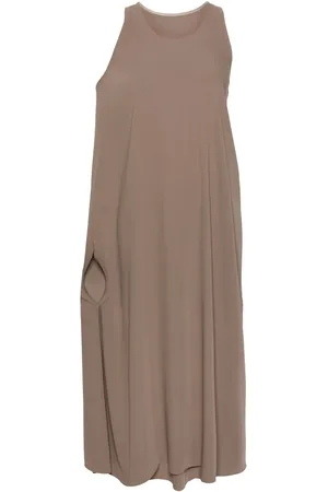 Maison Margiela Vestido largo con diseño cruzado