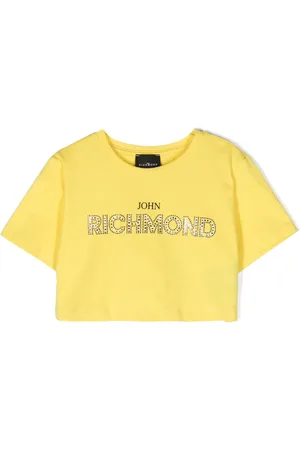 John Richmond Playera corta con logo de strass