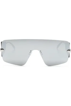 Alexander McQueen Lentes de sol con micas espejadas