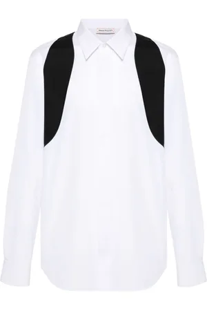 Alexander McQueen Camisa con logo bordado