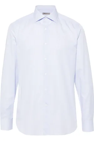 corneliani Camisa con rayas estampadas