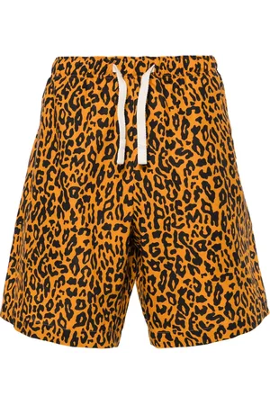 Palm Angels Bermudas con estampado de leopardo