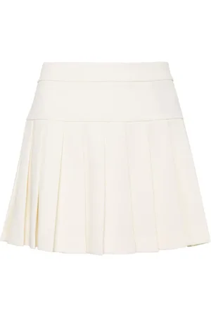 Palm Angels Falda corta con detalle plisado