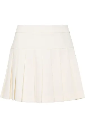 Palm Angels Falda corta con detalle plisado