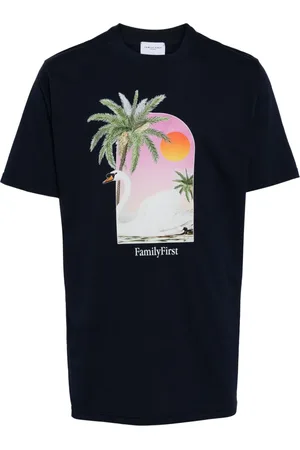 Family First Playera con cisne estampado