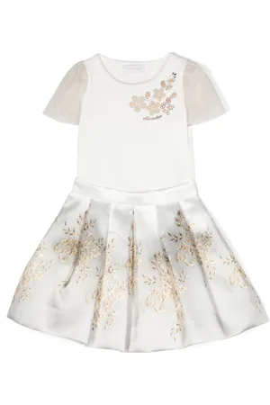 MONNALISA Set de falda con detalles de apliques