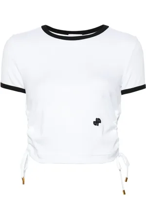 Patou Playera tejida de canalé con aberturas