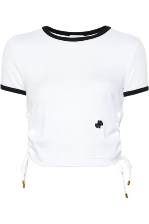 Patou Playera tejida de canalé con aberturas
