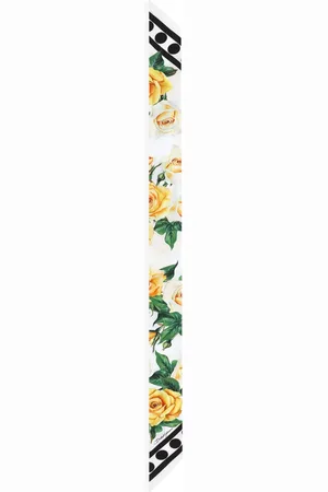 Dolce & Gabbana Mascada de seda con rosas estampadas