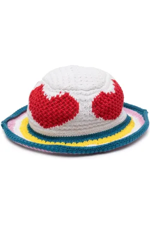 Stella McCartney Sombrero tejido en intarsia