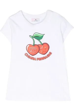 Chiara Ferragni Playera con logo estampado