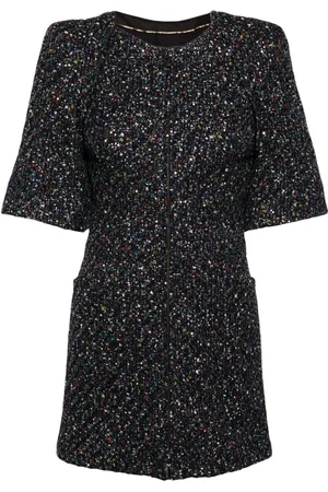 CHANEL Vestido corto bordado con lentejuelas
