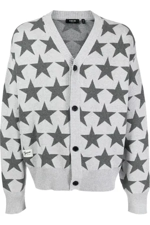 FIVE CM Cárdigan tejido con motivo de estrellas en intarsia