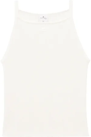 Courrèges Top tejido de canalé