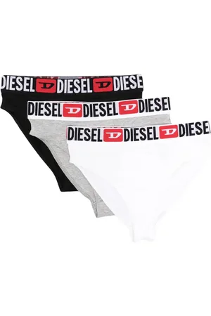 Diesel Set de tres piezas de ropa interior con logo en la pretina