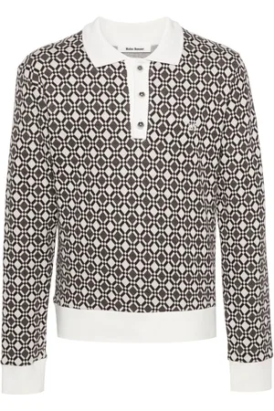 WALES BONNER Playera tipo polo en jacquard