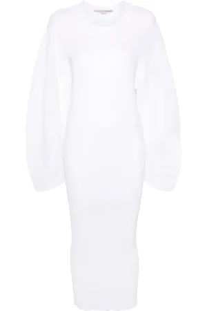 Stella McCartney Vestido midi con diseño plisado
