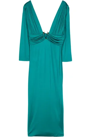 Roberto Cavalli Vestido midi con detalle drapeado