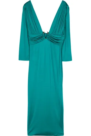 Roberto Cavalli Vestido midi con detalle drapeado