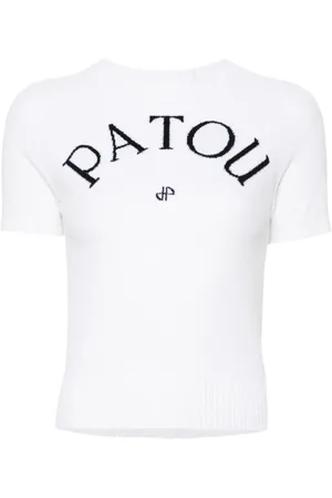 Patou Top con logo en jacquard