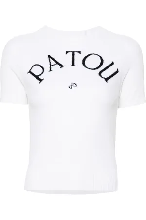 Patou Top con logo en jacquard