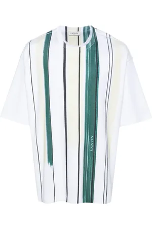 Lanvin Playera con rayas estampadas