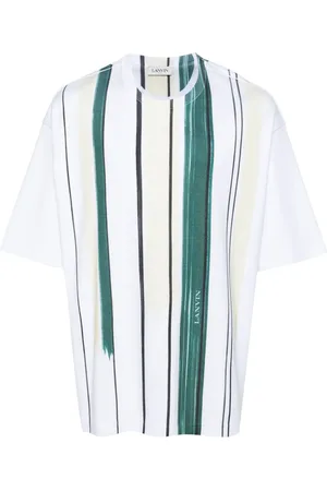 Lanvin Playera con rayas estampadas