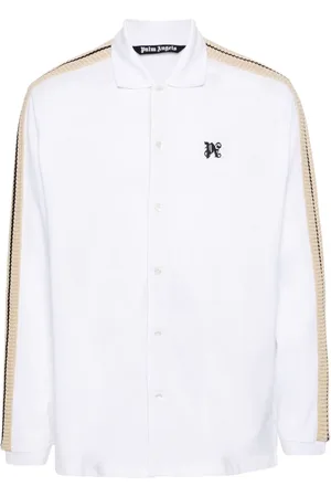 Palm Angels Playera tipo polo con ribete de crochet
