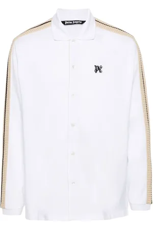 Palm Angels Playera tipo polo con ribete de crochet