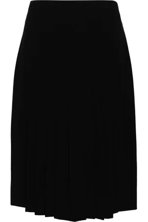 CHANEL Falda corta con detalle plisado 1990
