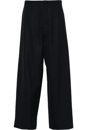 Serafini Pantalones palazzo con tiro bajo