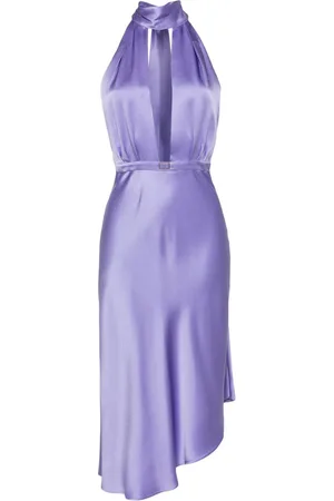 Elisabetta Franchi Vestido midi con efecto satinado
